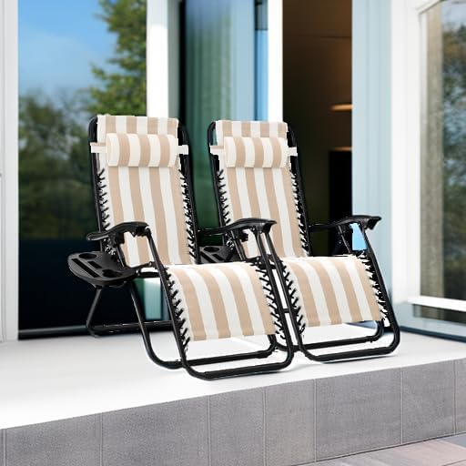 Best Choice Products Set of 2 Adjustable Steel Mesh Zero Gravity Lounge Chair - Image 5