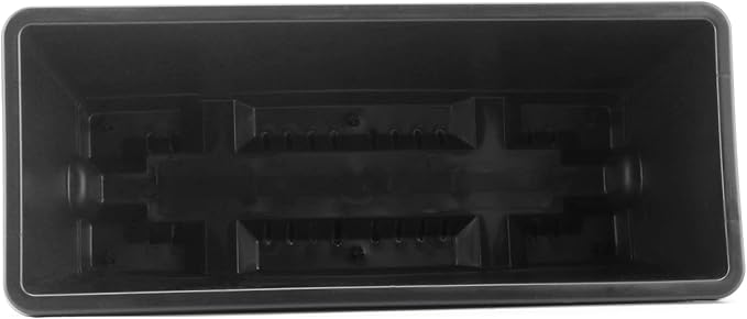 LEXININ 6 Pack 17 Inch Black Plastic Rectangular Window Planter Box, Window - Image 5