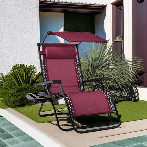 Best Choice Products Folding Zero Gravity Outdoor Recliner Patio Lounge Chair - Image 5