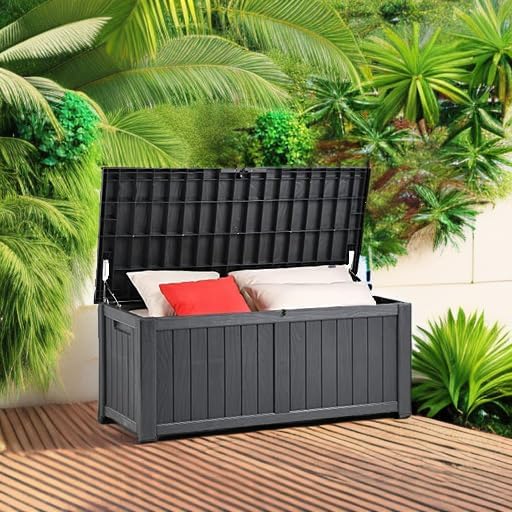 YITAHOME 120 Gallon Outdoor Storage Deck Box, Large Resin Patio Storage - Image 5