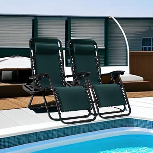 Best Choice Products Set of 2 Adjustable Steel Mesh Zero Gravity Lounge Chair - Image 5