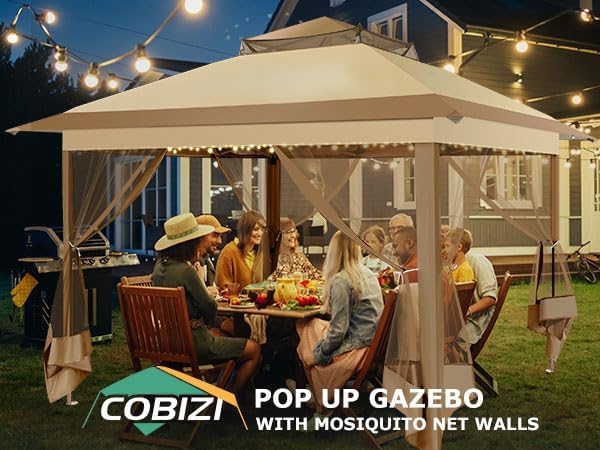 COBIZI 11x11 FT Pop up Gazebo Canopy Tent - Image 9