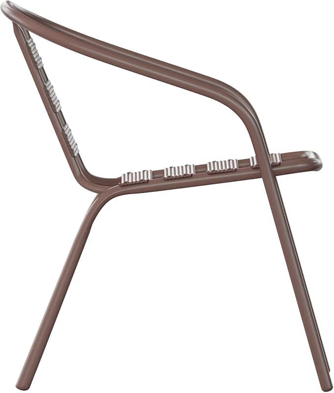 Flash Furniture Lila Bronze Metal Restaurant Stack Chair - Image 9