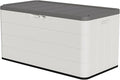 TARKARI Premium Pro Edition 100 Gallon Lockable Resin Deck Box, Waterproof & by Home