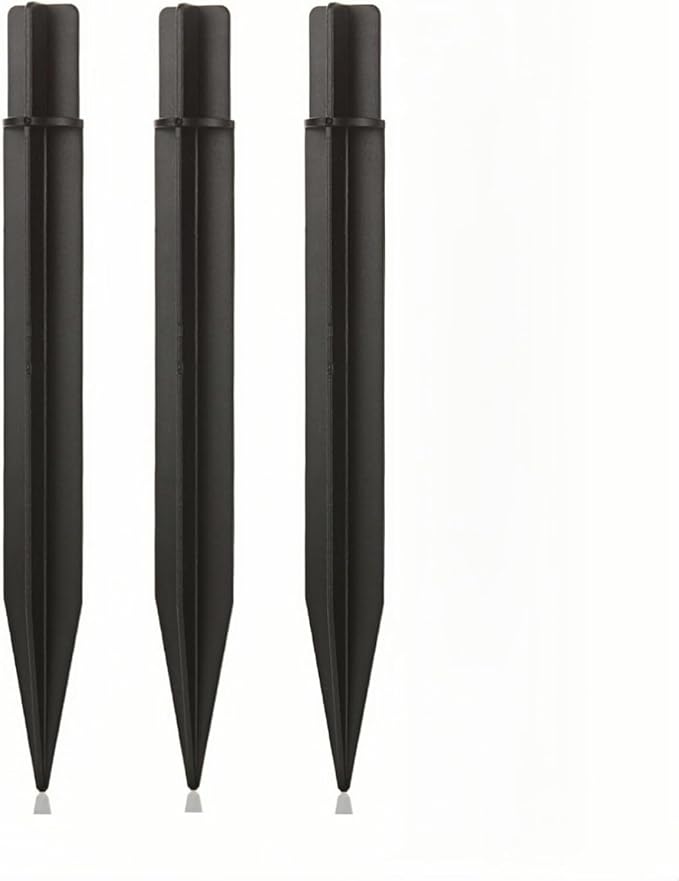 8.25" Reinforced ABS Plastic Solar Ground Spikes by Unknown