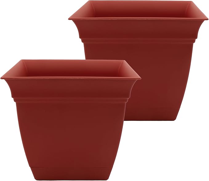 The HC Companies 12 Inch Eclipse Square Planter Pots by TheHCCompanies