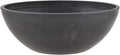 PSW Pot Collection M20DCB 8-inch Plastic/Stone/Wood Composite Low Bowl Planter by PSW