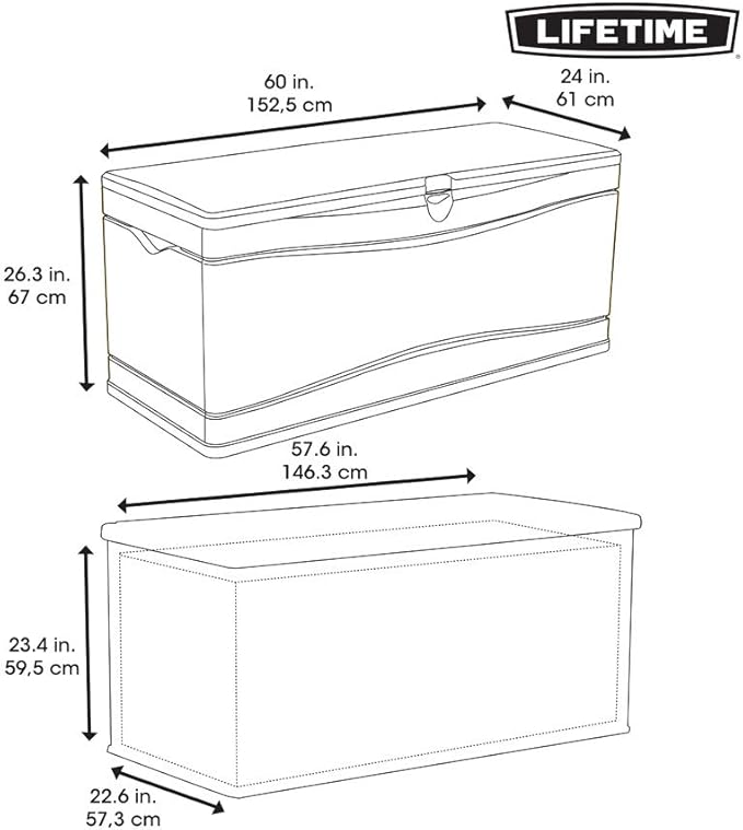 LIFETIME 60298 Heavy Duty Outdoor Storage Deck Box, 130 Gallon - Image 7