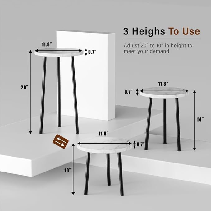 Plant Stand Indoor Tall: Corner Wood Plant Stand 2 Pack Mid Century Modern Decor - Image 2