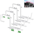 HFHOME Set of 4 Adjustable Window Planter Box Brackets, Planter Shelving by HFHOME