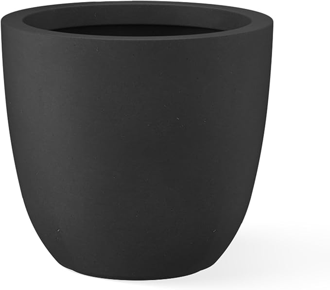 Kante 10 Inch Dia Round Concrete Planter, Indoor Outdoor Large Plant Pot by Kante