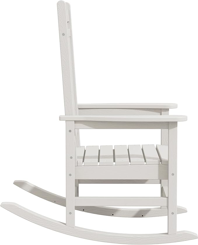 KINGYES HDPE Rocking Chairs Outdoor, Patio Rocking Chairs - Image 10