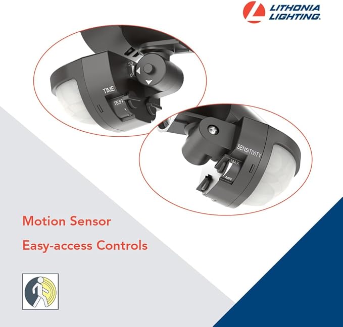Lithonia Lighting HomeGuard 2-Light LED Outdoor Flood Lights, Motion Sensor - Image 3