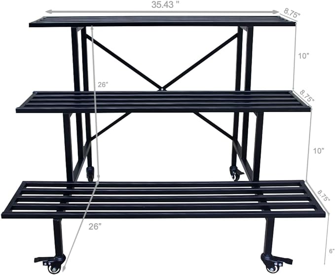 Zhongma 3 Tier Sturdy Metal Plant Stand - Image 4