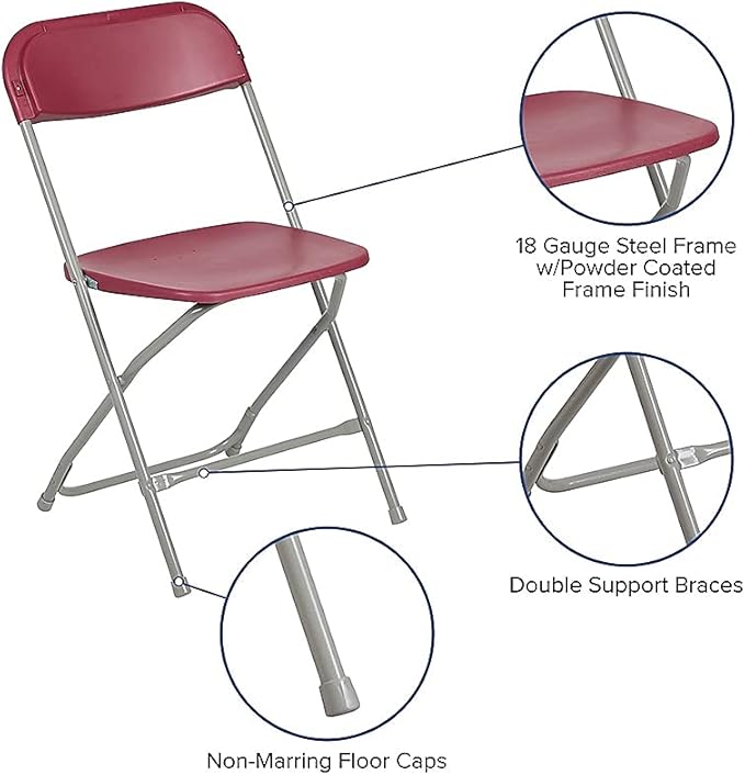 Flash Furniture Hercules™ Series Plastic Folding Chair - Image 6