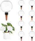 9 Pack Self Watering Globes for Indoor Plant Plastic Water Bulbs 17.5 oz by GEWOSI