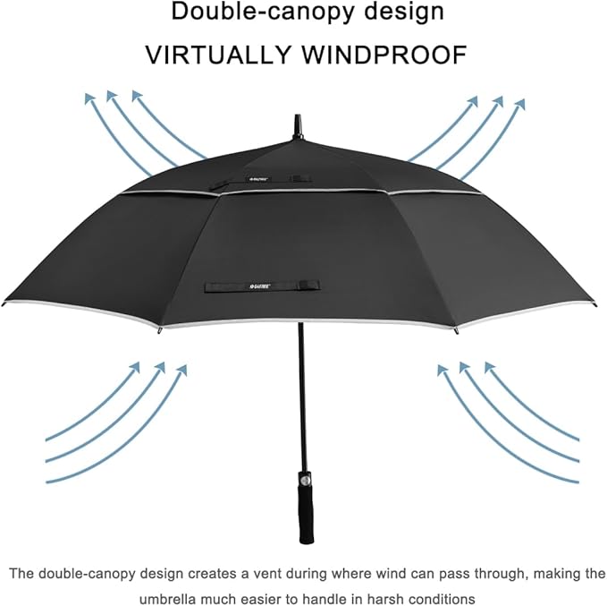 G4Free 47/54/62/68/72 Inch Automatic Open Golf Umbrella Oversize Extra Large - Image 4