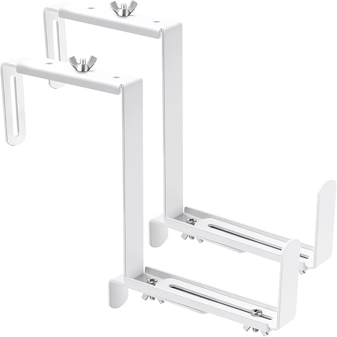 Planter Box Brackets, Adjustable Flower Box Brackets by VIVIKEN