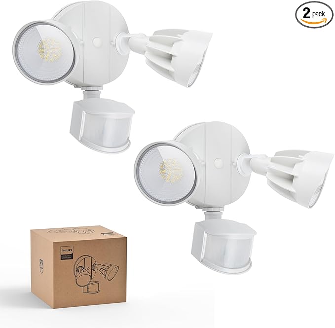 Philips 44W 4200 lm LED Security Light Outdoor w/PIR Motion Sensor, 5000K by PhilipsLightingLED
