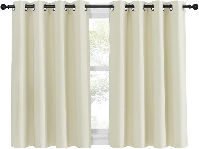 NICETOWN Blackout Kitchen Window Curtain 45 inches Length by NICETOWN