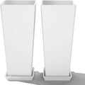 FENCY Set of 2 Tall Planters for Outdoor Plants, 24 Inch Large Tapered Pots by FENCY