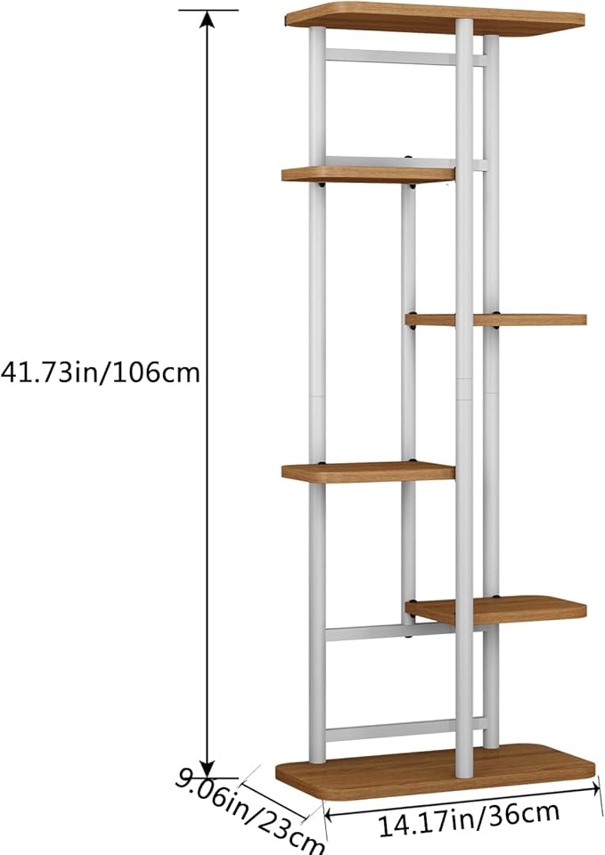 LINZINAR Plant Stand 6 Tier 7 Potted Multiple Flower Pot Holder Shelf Indoor - Image 6