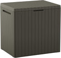 Keter City 30 Gallon Resin Outdoor Storage Box & Patio Side Table by Keter