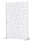 VEVOR Metal Privacy Screen, Freestanding Outdoor Divider by VEVOR