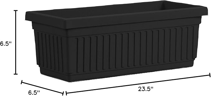 23.5 Inch Terra Roma Rectangular Window Planter Box - Image 4