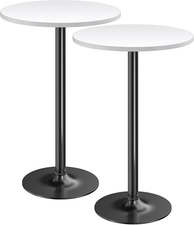 Furmax Bistro Pub Table Round Bar Height Cocktail Table by Furmax