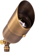 12V LogiSpot Brass Outdoor Spotlight by LumenLogic