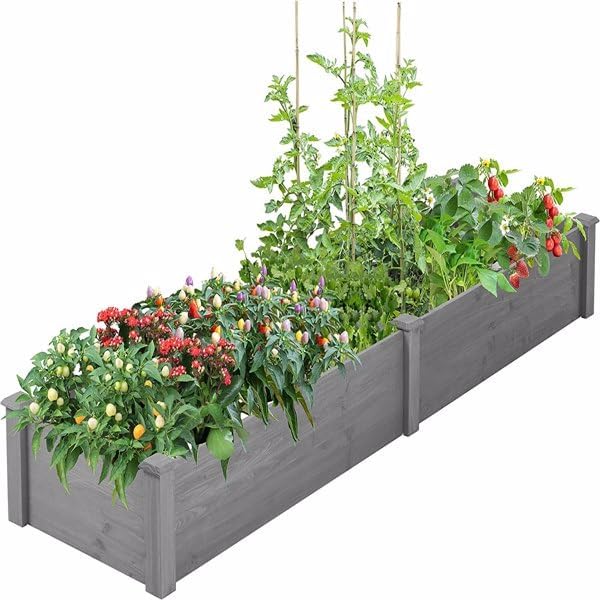 Over Ground 96x28x10 inch Raised Garden Bed, Large Wood Planter Box - Image 6