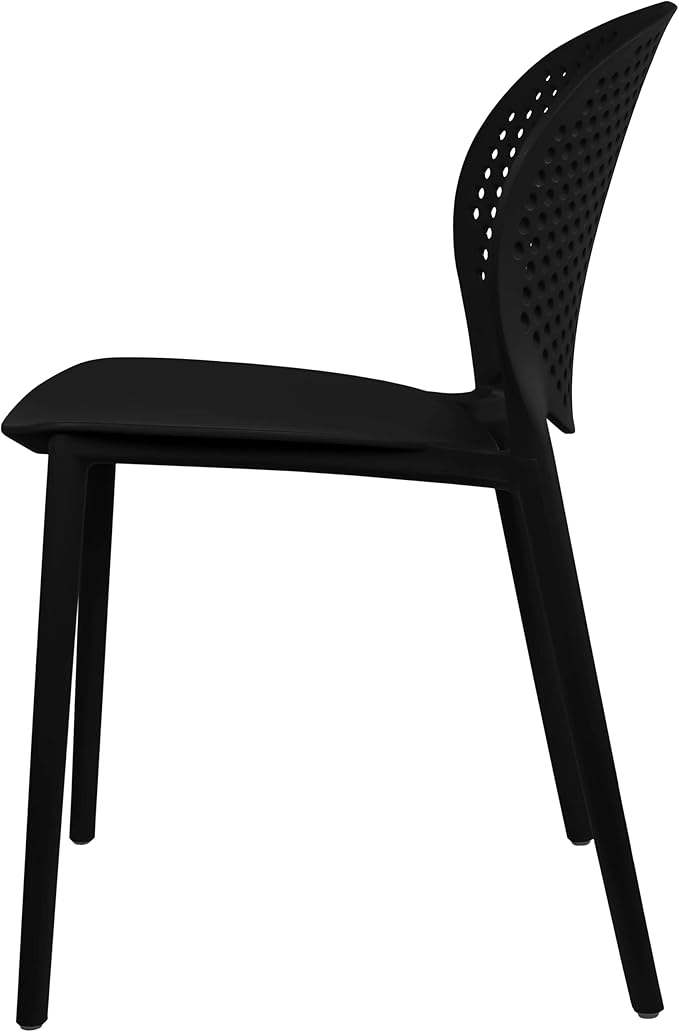 2xhome Patio Dining Chair | Modern Stackable Outdoor Pool Side Chair | Weather - Image 5
