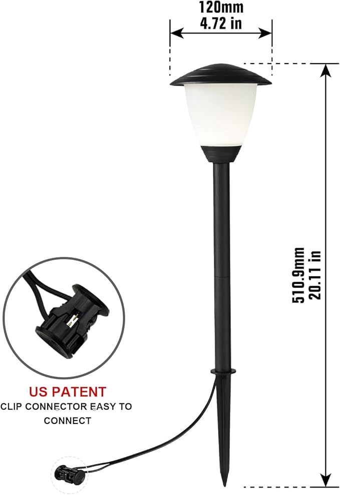 Low Voltage Pathway Lights LED Landscape Lights, 1.7W 12V, 3000K Warm White - Image 5