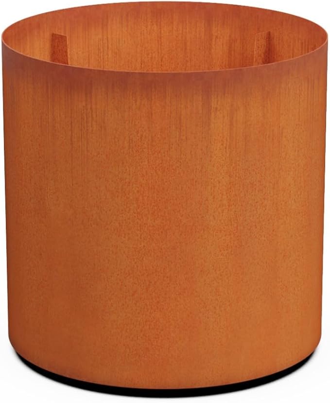 Plantercraft Large Round Corten Steel Planters by Plantercraft