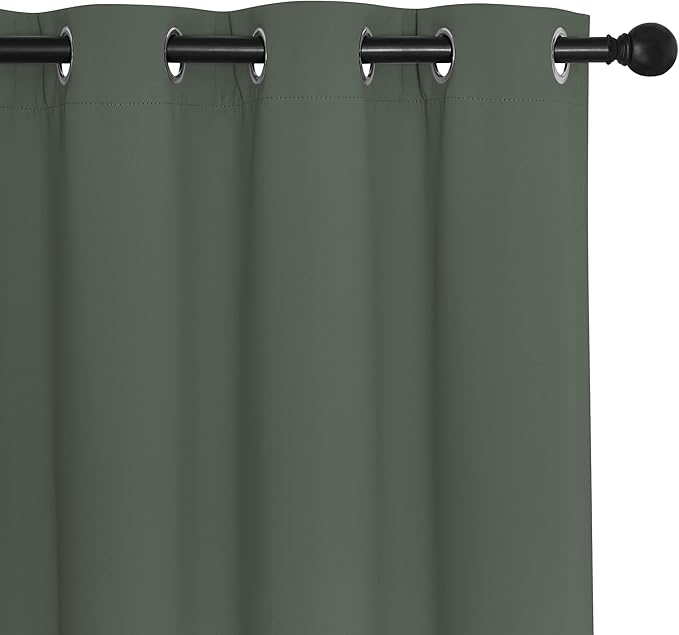 NICETOWN Dark Mallard Blackout Curtains - Image 7
