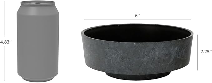 The HC Companies 6 Inch Round Plastic Succulent Capri Bowl Decorative Indoor - Image 5