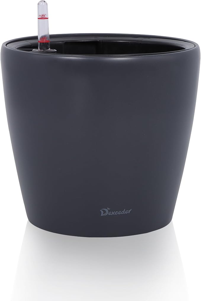 Dexceder 11x10 Inches Self Watering Planter Indoor Outdoor, Inner Pot Design by Dexceder