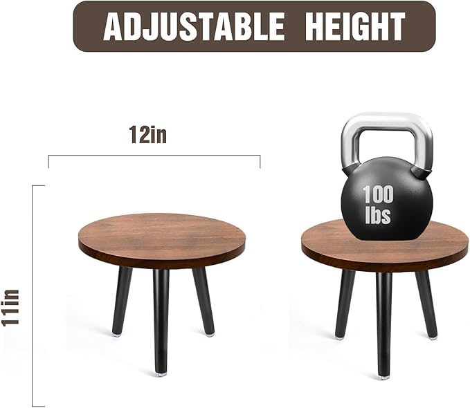 Indoor Plant Stand, Wood Mid Century Plant Table in Walnut Finish, Tall Plant - Image 3