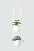 Hanging Planters 2 Tiers Metal Plant Hangers by ABETREE