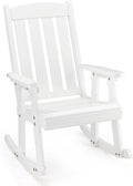 VINGLI Heavy Duty 600 LBS Outdoor Wooden Rocking Chair by VINGLI