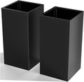 Tall Metal Planter Box for Outdoor Plants 15" L x 15" W x 30" H 2 Pack by Unknown