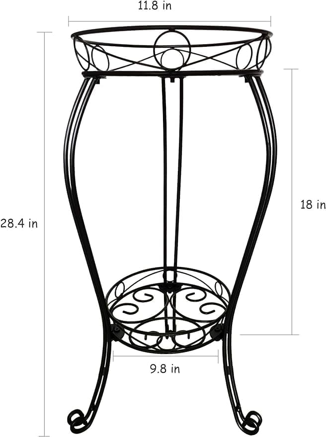 28.4 inches Tall Metal Plant Stand 11.8 Dia - Image 4