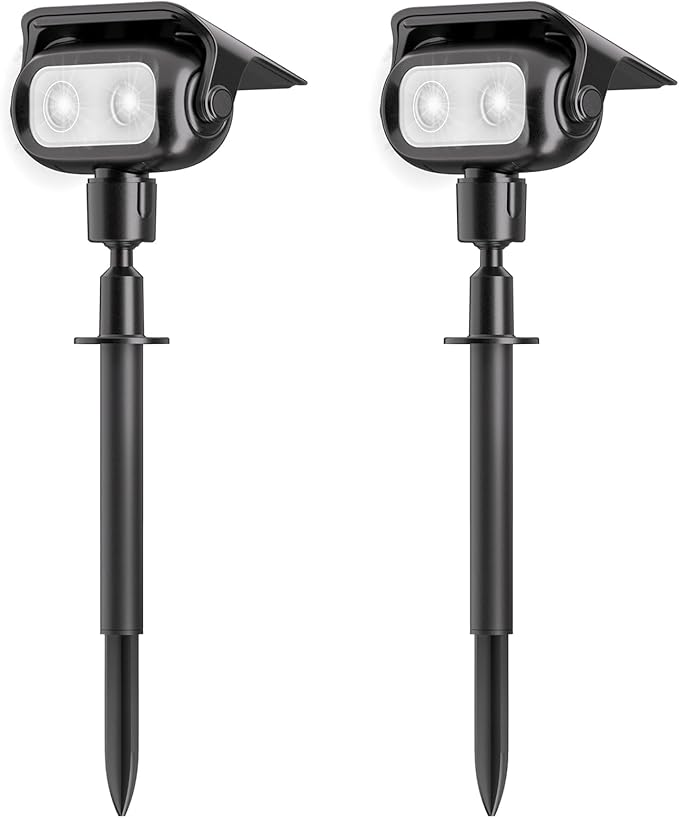 Nreonrick Solar Spot Lights 360° Adjustable Solar Lights Outdoor IP65 Waterproof by Nreonrick