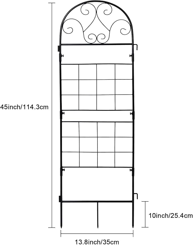 hogardeck 1PC 45x14 Inch Heavy Duty Metal Trellis - Image 3