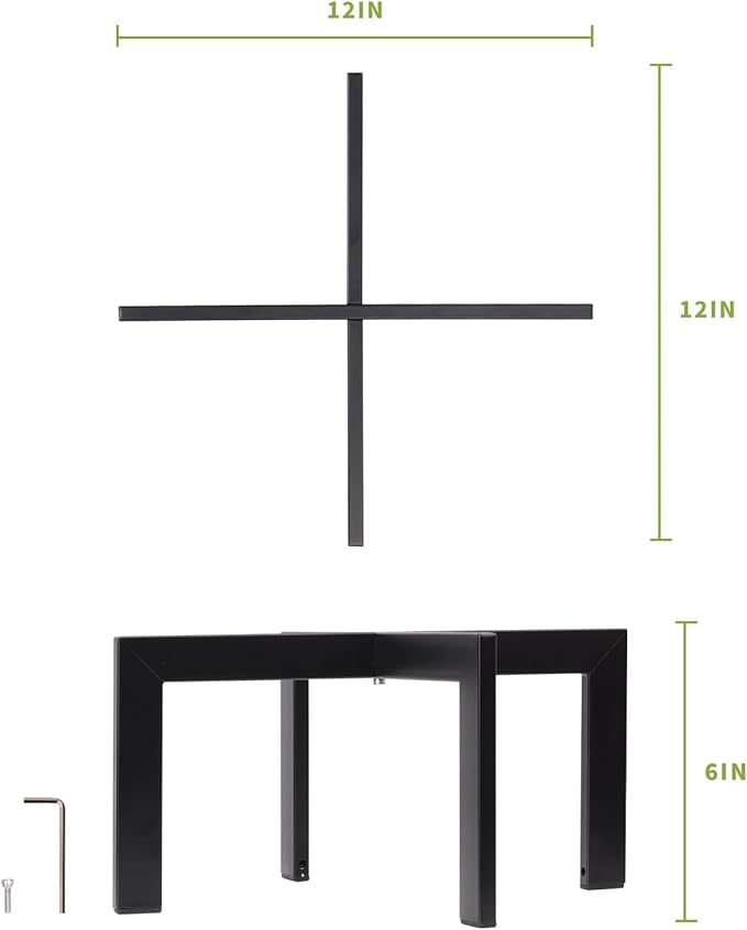 IZIDDO 4 Pack Plant Stand Indoor Outdoor, Metal Mid-Century Pot Stand, Modern - Image 6