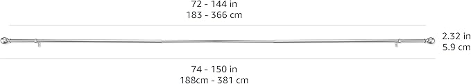 Amazon Basics Easy Installation Adjustable Curtain Rod - Image 7