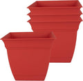 The HC Companies 6 Inch Eclipse Square Planter Pots by TheHCCompanies