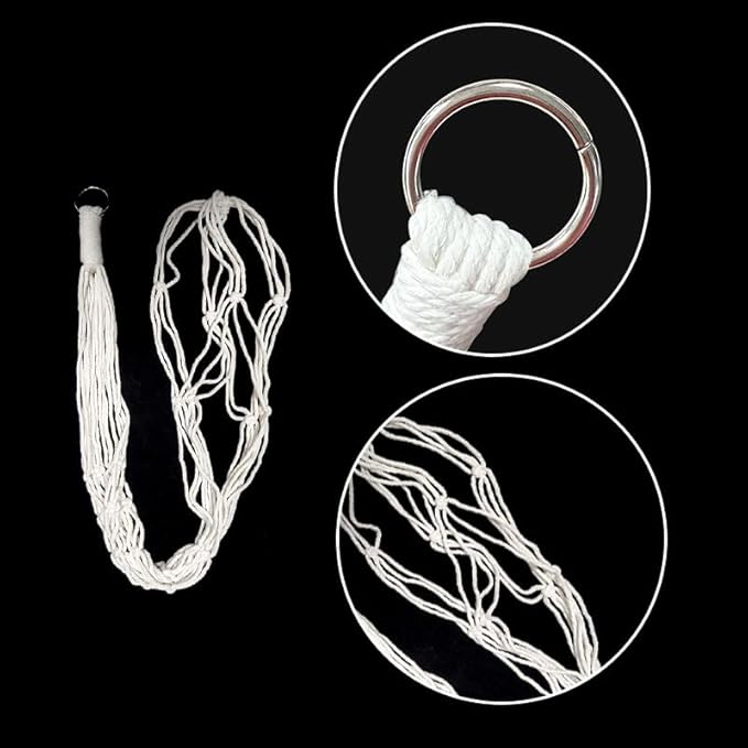 Macrame Plant Hangers 3 Pack, Hanging Plant Holders - Image 3