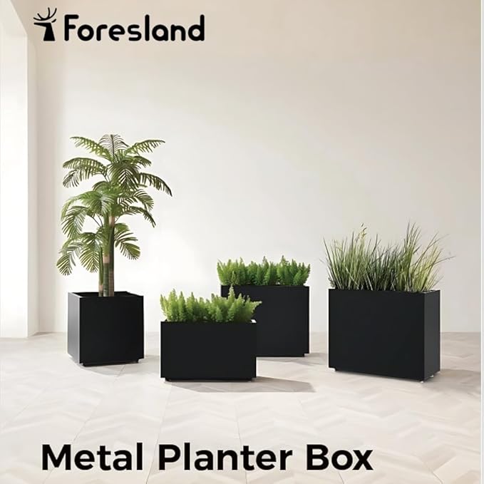Tall & Long Metal Divider Planter 30W x 11D x 24H, Easy 5-Min Assembly - Image 8